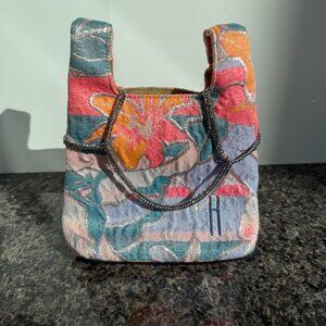 Authentic Hayward Handbag- Floral Jacquard Pattern